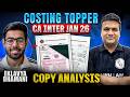 CA Inter Costing Topper Copy Analysis Jan 2026 | How to Score High in Costing CA Inter | CA Sunil