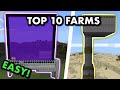 TOP 10 BEST FARMS in Minecraft Bedrock (MCPE/Xbox/PS4/Nintendo Switch/Windows10)