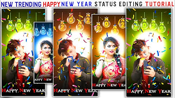 New year status video editing |2022|kinemaster se happy new year status kaise banaye|new year status