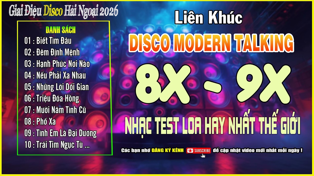 LK Nhạc Hoa Lời Việt, Nhạc Xưa Disco Hải Ngoại HAY MÊ LY - Nhạc Test Loa Đẳng Cấp Nhất Việt Nam
