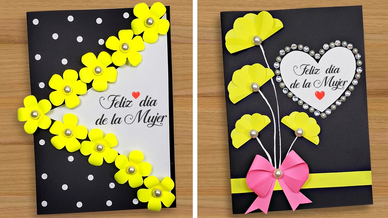 Como hacer tarjetas para el DÍA DE LA MADRE/MUJER❣️ Mother's Day Card🌹Lindas Tarjetas para mamá💖