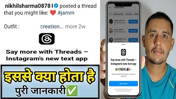 posted a thread that you might like kya hota hai | say more with threads- instagram new text app
