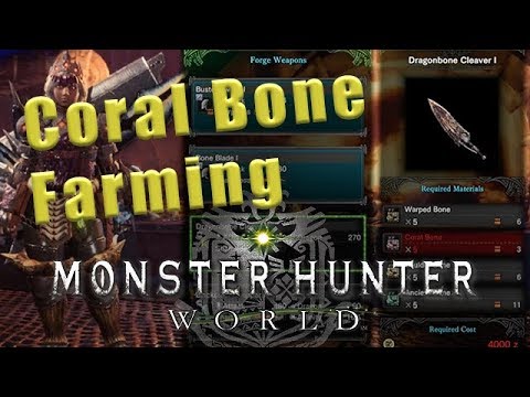 Coral Bone farming Monster Hunter World - Coral Bone MHW