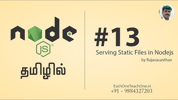 #13 Serving static files in Nodejs | Each One Teach One
