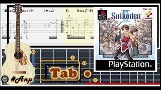 Guitar Tab - A Peaceful Mountain Village (Suikoden 2) OST Fingerstyle Tutorial Sheet Lesson #Anp