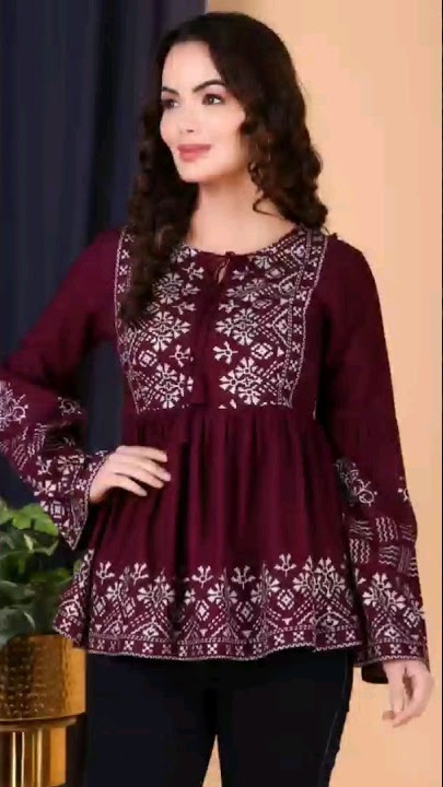 stylish jeans top for ladies #fashion #onlineshopping #shortsfeed #dress by aartigerments