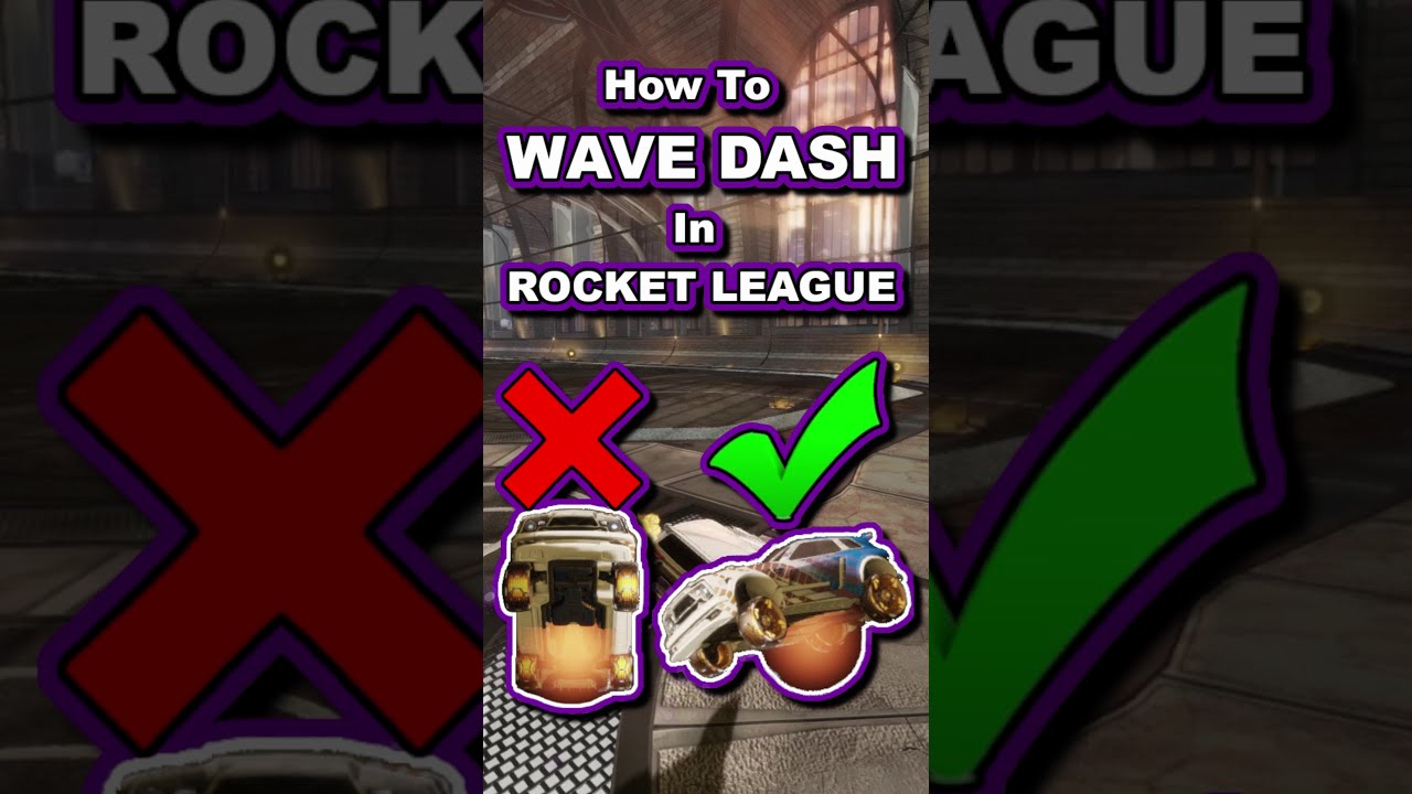 *HOW TO* WAVE DASH in ROCKET LEAGUE (Tutorial) | #shorts #rocketleague ...