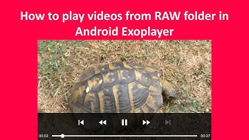 Android Exoplayer - How to play videos from RAW folder