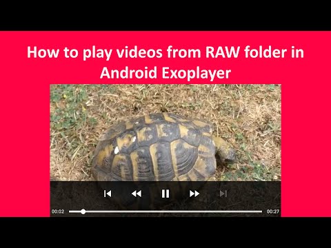 Android Exoplayer - How to play videos from RAW folder