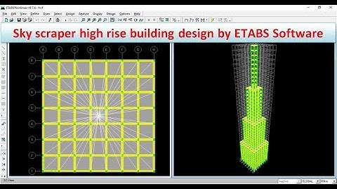 Sky scraper high rise building design by ETABS Software