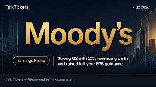 Moody's Q2 2026 Earnings: AI Drives Record Issuance & Analytics Growth