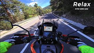 1 Hour Chill Motorcycle Ride with Meditation Music | KTM 1290 SAS [4K POV] screenshot 5