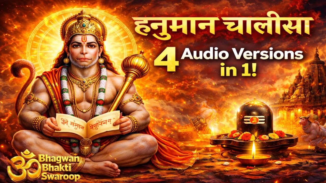 Jai Shree Ram | हनुमान जी चालीसा | Full Hanuman Chalisa with Cosmic Background @BhagwanBhaktiSwaroop