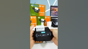 impresora etiquetas códigos de barras y recibos POS 3 en 1 ( Bluetooth portátil) #impresoras