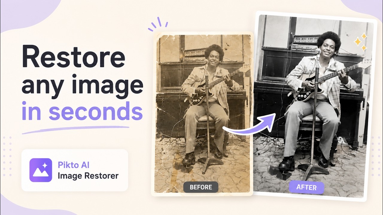 Restore Old & Blurry Photos in Seconds with Piktochart