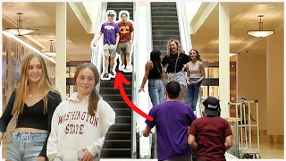 Oops, Took the Wrong Escalator-DOUBLE TWINS GLITCH PRANK!