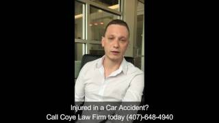 Personal Injury client reviews Coye Law Firm, Orlando, FL