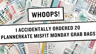 Unboxing | Accidentally Ordered 20 Planner Kate Misfit Monday Grab Bags!