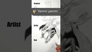 Yummi! Dad vs Artist how to draw Charizard #pokemon #anime #shorts Profile