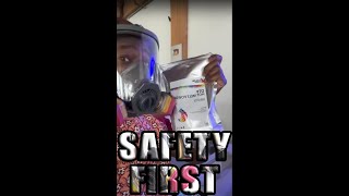 Using my new Gas mask when pouring DTF Powder by A-Dubb Productions Allan Wade 387 views 3 weeks ago 1 minute, 6 seconds