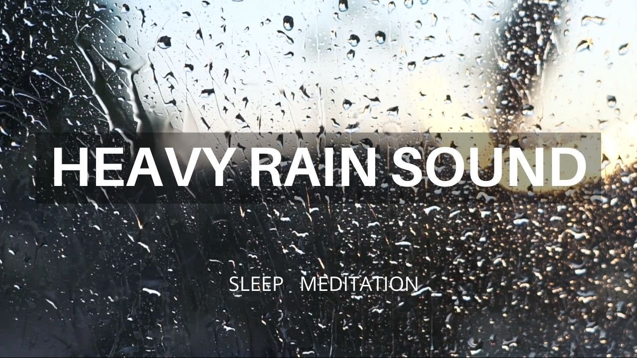 15 Minutes of Heavy Rain sound | Meditation and Healing | Watch Daily before bed | Relaxation music