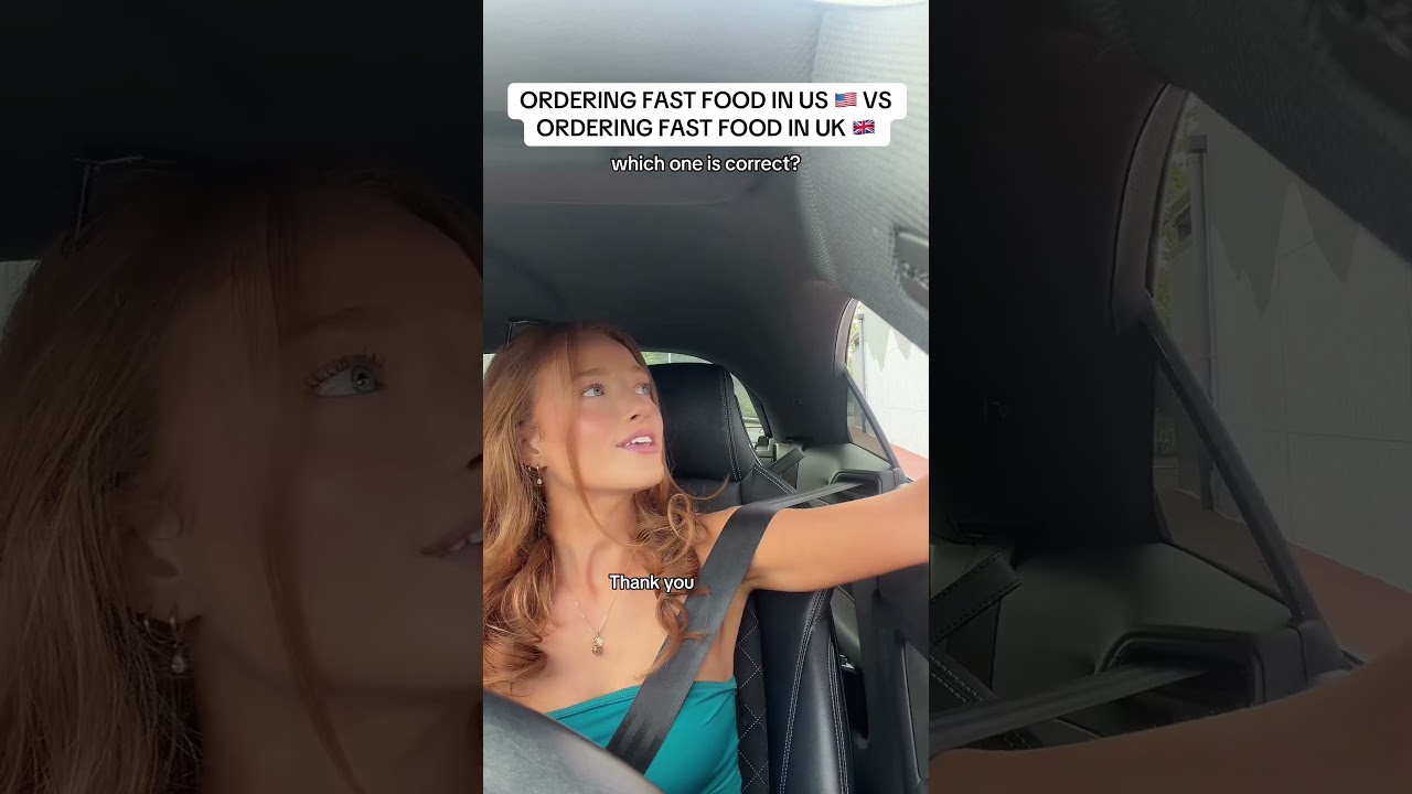 ORDERING FAST FOOD IN US 🇺🇸 VS ORDERING FAST FOOD IN UK 🇬🇧 which one is correct? #fyp #ukvsusa