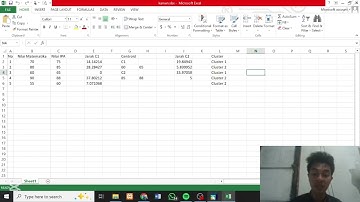 Clustering Data Nilai Siswa Menggunakan K-Means (Excel & RapidMiner)