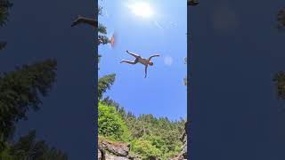 secret jumping spot #gopro #nature #summer #cliff #cliffjumping #rvrozzr