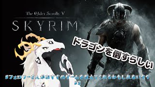 【 #スカイリム  】ドラゴンをぶっ倒せるらしい今でも大人気のゲームをやる多眼龍 #2【Vtuber 白流といち】