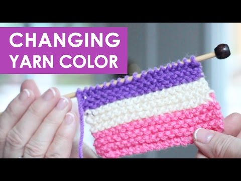 Video: How To Knit With Colored Threads
