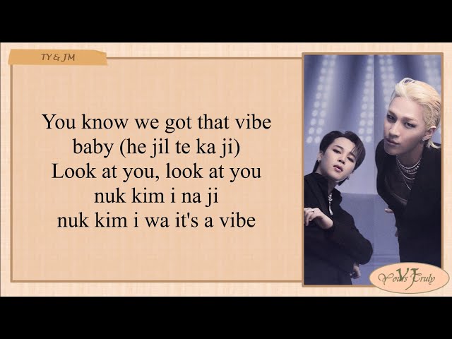 TAEYANG 'VIBE feat. Jimin of BTS' Easy Lyrics class=