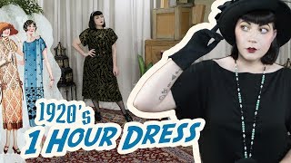 How to Make a 1920's Dress // Making the 1 Hour Dress, a Sewing Diary