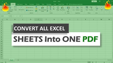 How To Convert Excel Workbook ALL SHEETS into One PDF File !