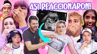 REACCIÓN DE MIS AMIGOS YOUTUBERS A MI EMBARAZO!🤰 | MIS PASTELITOS