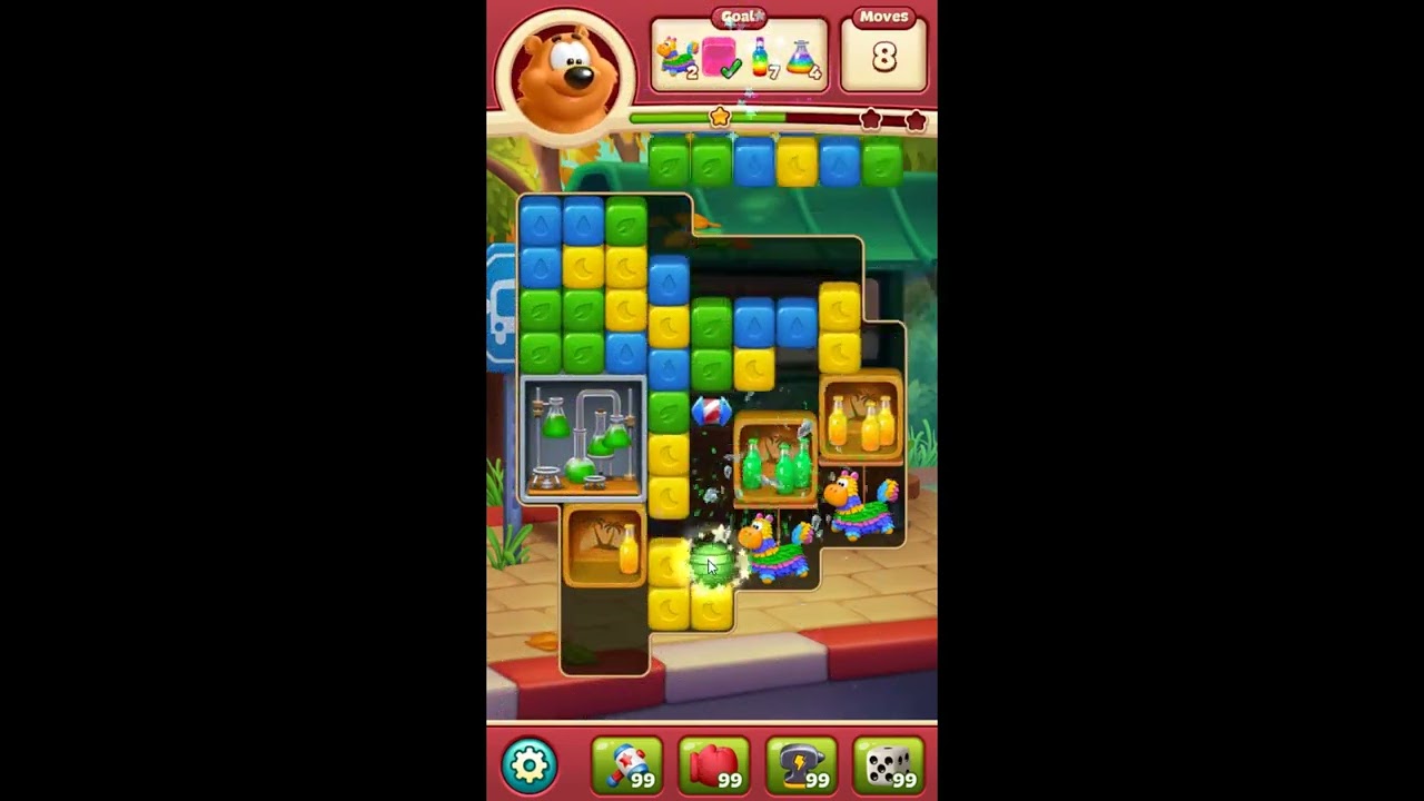 Toon Blast Level 9437 - NO BOOSTERS 🐻🐺🐱 | SKILLGAMING ✔️