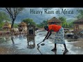 Heavy Rain🌧️ & Cold Weather/Cooking Nando's Peri Peri Chicken in Our African Traditional Homestead