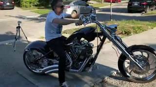 how to build custom chopper bobber Harley Motorcycle  Timelapse  One Man Show