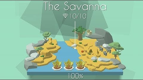Dancing Line - The Savanna | 100% All Gems (Widescreen)