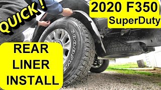 2020 Super Duty WHEEL LINER EASY INSTALL by Foxboss9 4,434 views 3 years ago 6 minutes, 55 seconds