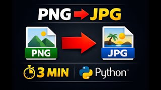 ⚡ Convert PNG to JPG in 3 Minutes ⏱️ | Python Project | CodeWithIshan