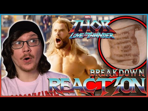 THOR LOVE AND THUNDER BREAKDOWN Reaction! Easter Eggs & Details You Missed!