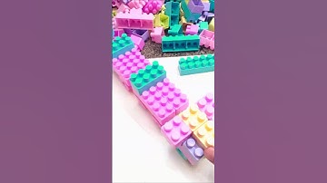 Satisfying DIY Train ASMR | LEGO & Block Building #buildingblocks #asmr #diy