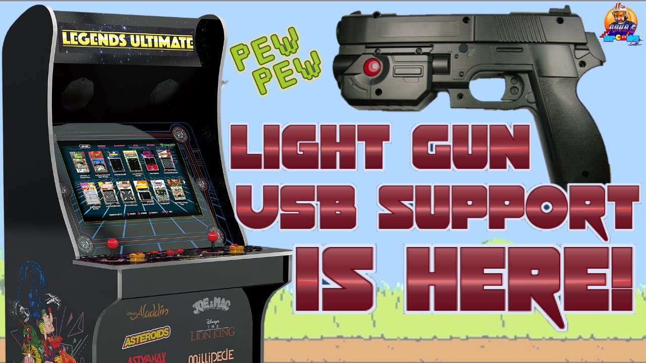 AtGames Legends Ultimate - Connect AimTrak Light Guns via USB is Firmware 4.11.0 - YouTube