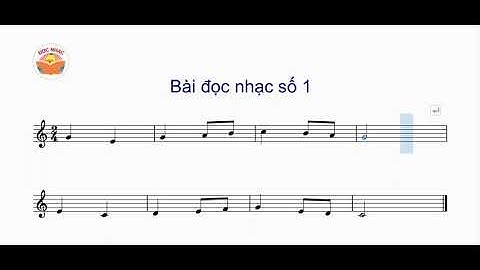 Bài tập đọc nhạc số 1- Âm nhạc 4 sách Cánh Diều