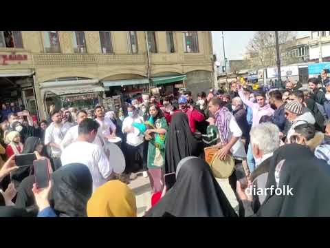 رقص بانوان بوشهری در همدان رقص لری نی انبان      گروه دیار