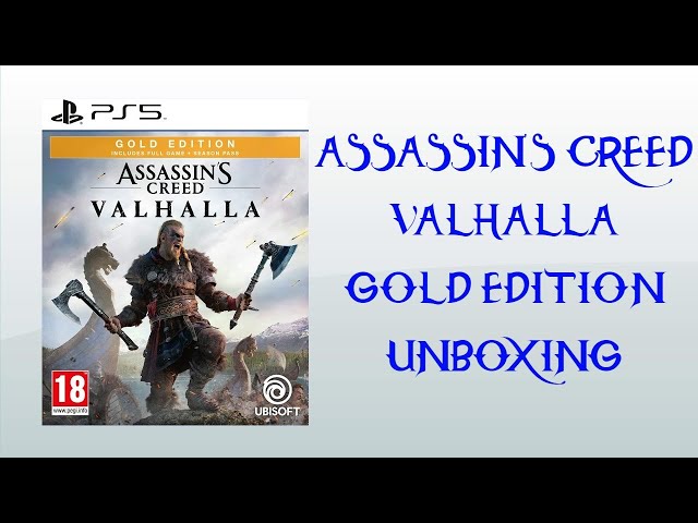 ASSASSIN'S CREED VALHALLA ULTIMATE EDITION PS4/PS5 UNBOXING