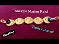 Tutorial Konektor Masker Rajut "Daun Tunisian"