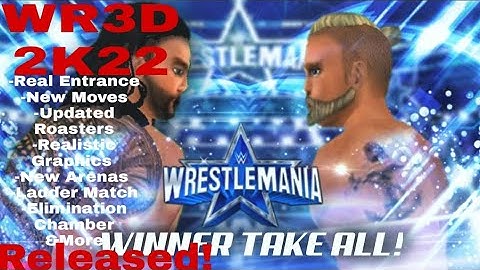 WR3D 2K22 NEW MOD BY GAMESTATION WITH NEW FEATURES (NEW COSTUMES,NEW ARENAS,NEW TITRATIONS )