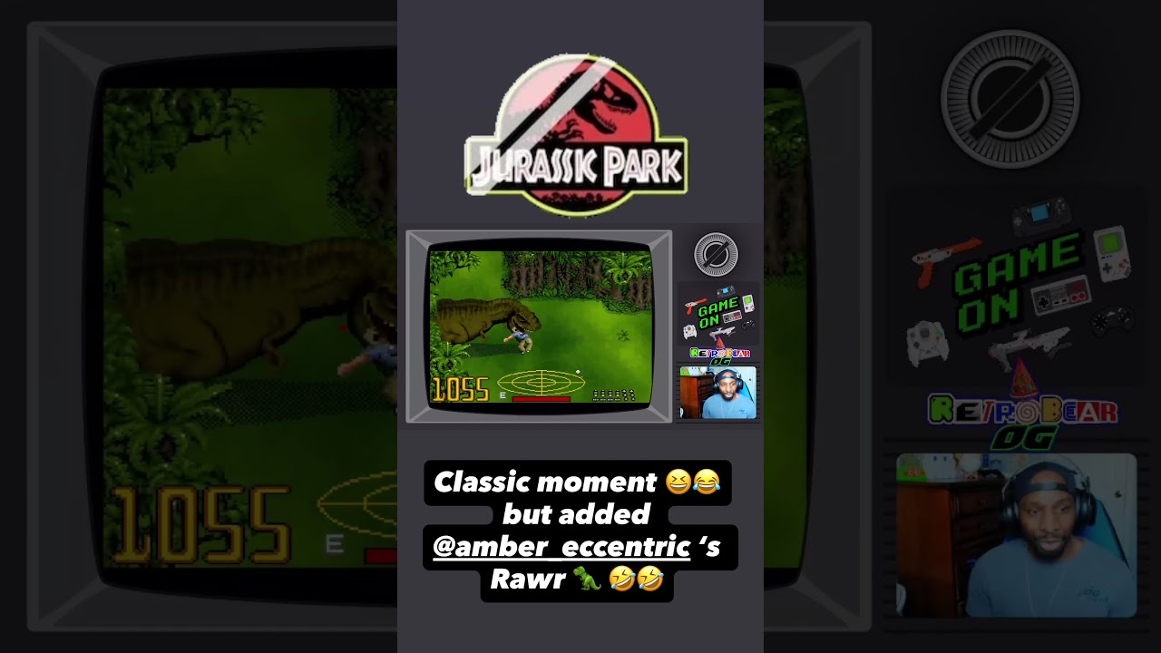 T-Rex got me, out of the blue! #retrogaming #jurassicparksnes #90sgaming