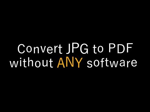 Convert JPG to PDF without any software 2021